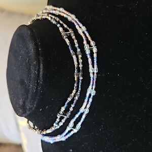 1/$5 or 3/$10 NWOT Set of 2 Faceted Bead Stretchy Choker Necklaces.